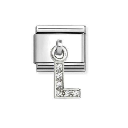 NOMINATION COMPOSABLE CLASSIC LINK LETTER L IN STERLING SILVER 331818/12