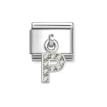 NOMINATION COMPOSABLE CLASSIC LINK LETTER P IN STERLING SILVER 331818/16
