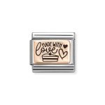 NOMINATION COMPOSABLE CLASSIC LINK MADE WITH LOVE IN 9K ROSE GOLD 430111/24