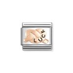 NOMINATION COMPOSABLE CLASSIC LINK LUCK KNOT IN 9K ROSE GOLD 430202/40