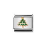 NOMINATION COMPOSABLE CLASSIC LINK CHRISTMAS TREE IN 9K ROSE GOLD 430203/05