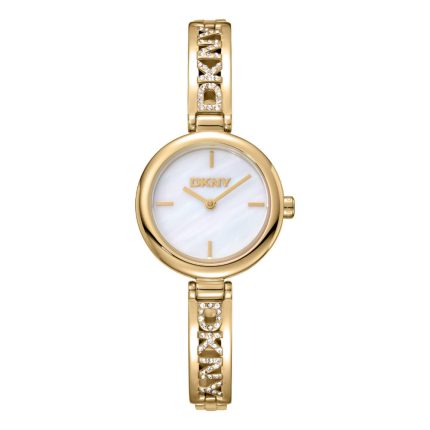 Dkny Logo Crystals Gold Stainless Steel Bracelet DK1L115M0225