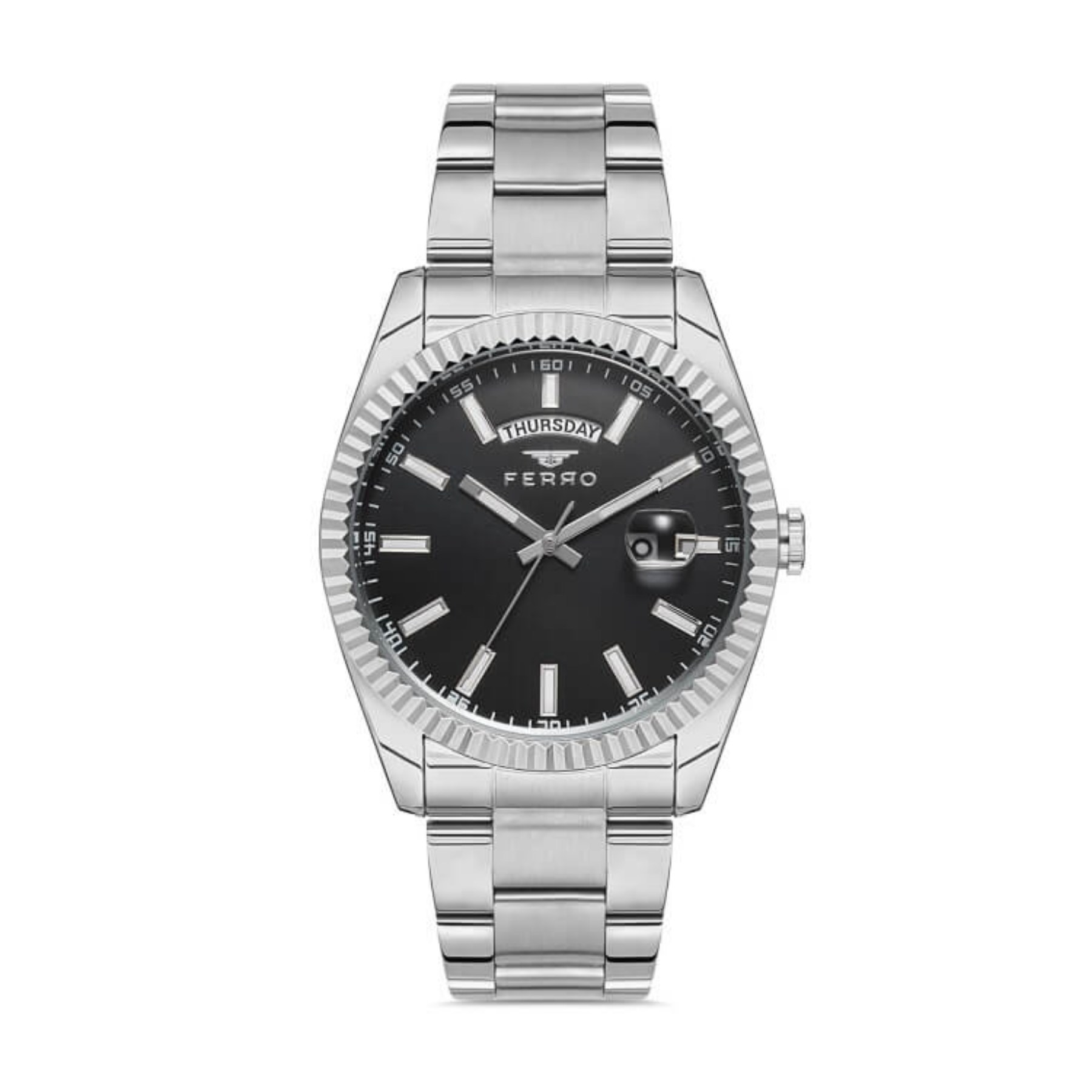 F11211AWT-A2 Ferro Silver Stainless Steel Bracelet F11211AWT-A2 - Image 1