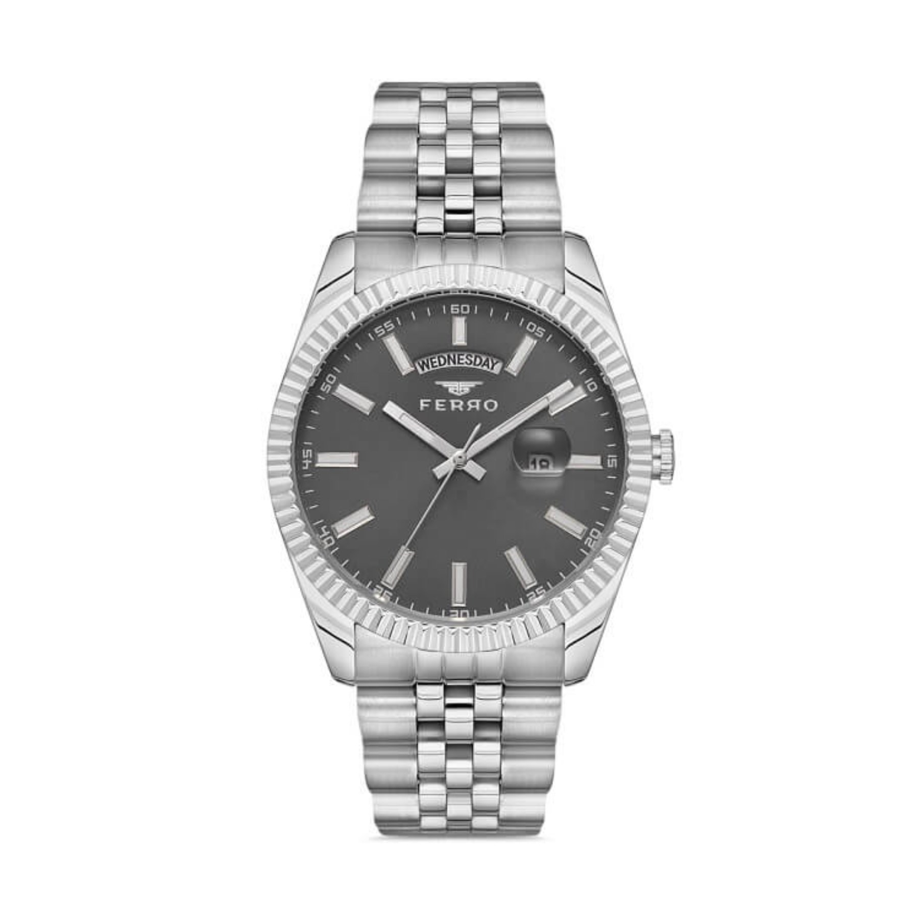 F11247AWT-A4 Ferro Silver Stainless Steel Bracelet F11247AWT-A4 - Image 1