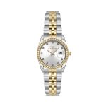 Ferro Crystals Two Tone Stainless Steel Bracelet FL21450AWT-D