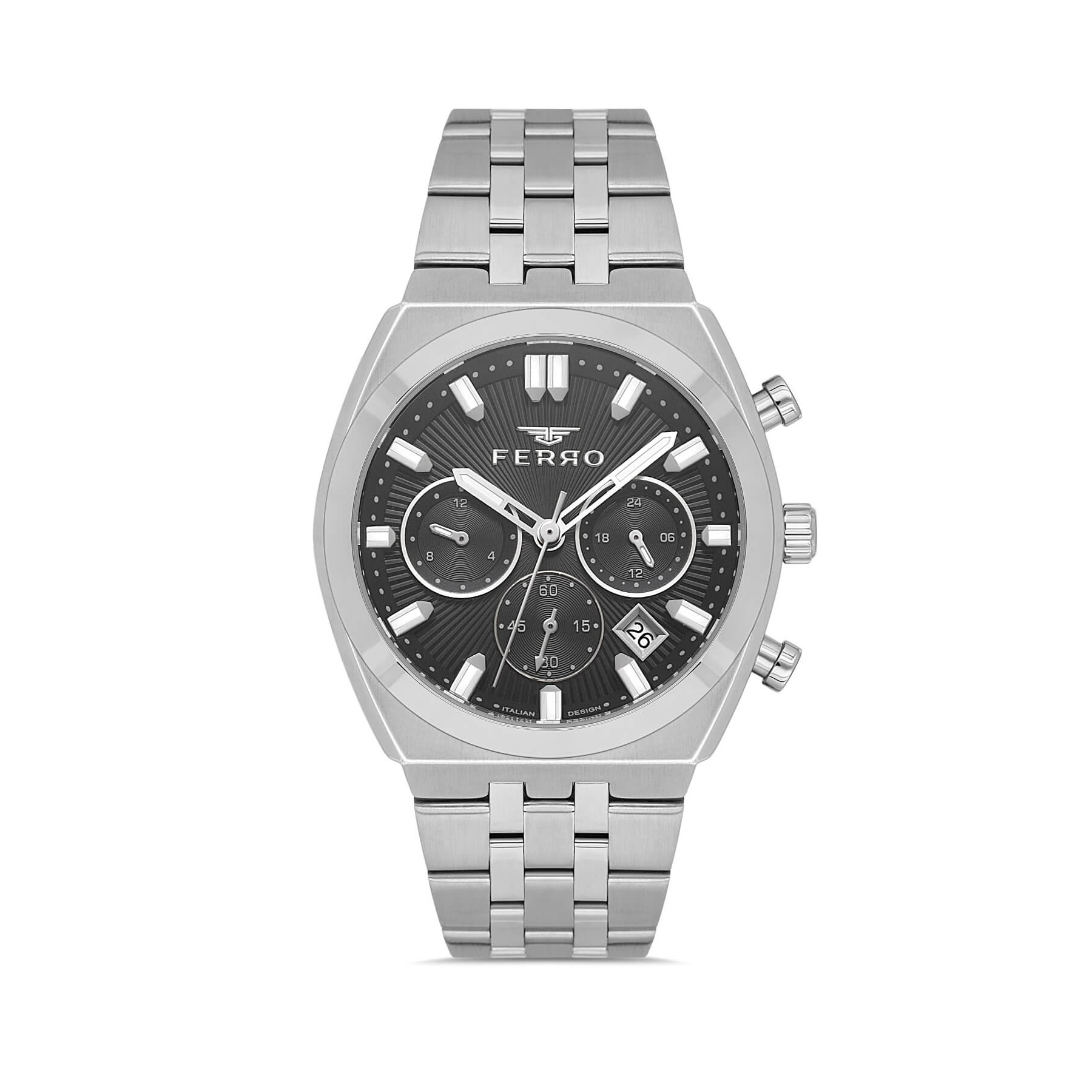 FM43022A-A2 Ferro Silver Stainless Steel Bracelet Chronograph FM43022A-A2 - Image 1