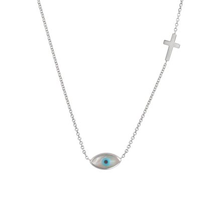 ΚΟΛΙΕ 9 ΚΑΡΑΤΙΑ ΛΕΥΚΟΧΡΥΣΟ ΜΕ ΜΑΤΑΚΙ 0013-KL20530B-9