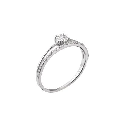 ΜΟΝΟΠΕΤΡΟ 18 ΚΑΡΑΤΙΑ ΛΕΥΚΟΧΡΥΣΟ ΜΕ ΔΙΑΜΑΝΤΙΑ 0050-DA255664B