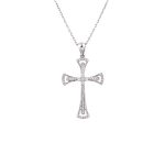 ΣΤΑΥΡΟΣ ΜΕ ΑΛΥΣΙΔΑ ΑΠΟ 18 ΚΑΡΑΤΙΑ ΛΕΥΚΟΧΡΥΣΟ ΜΕ ΔΙΑΜΑΝΤΙΑ 0074-ST257048