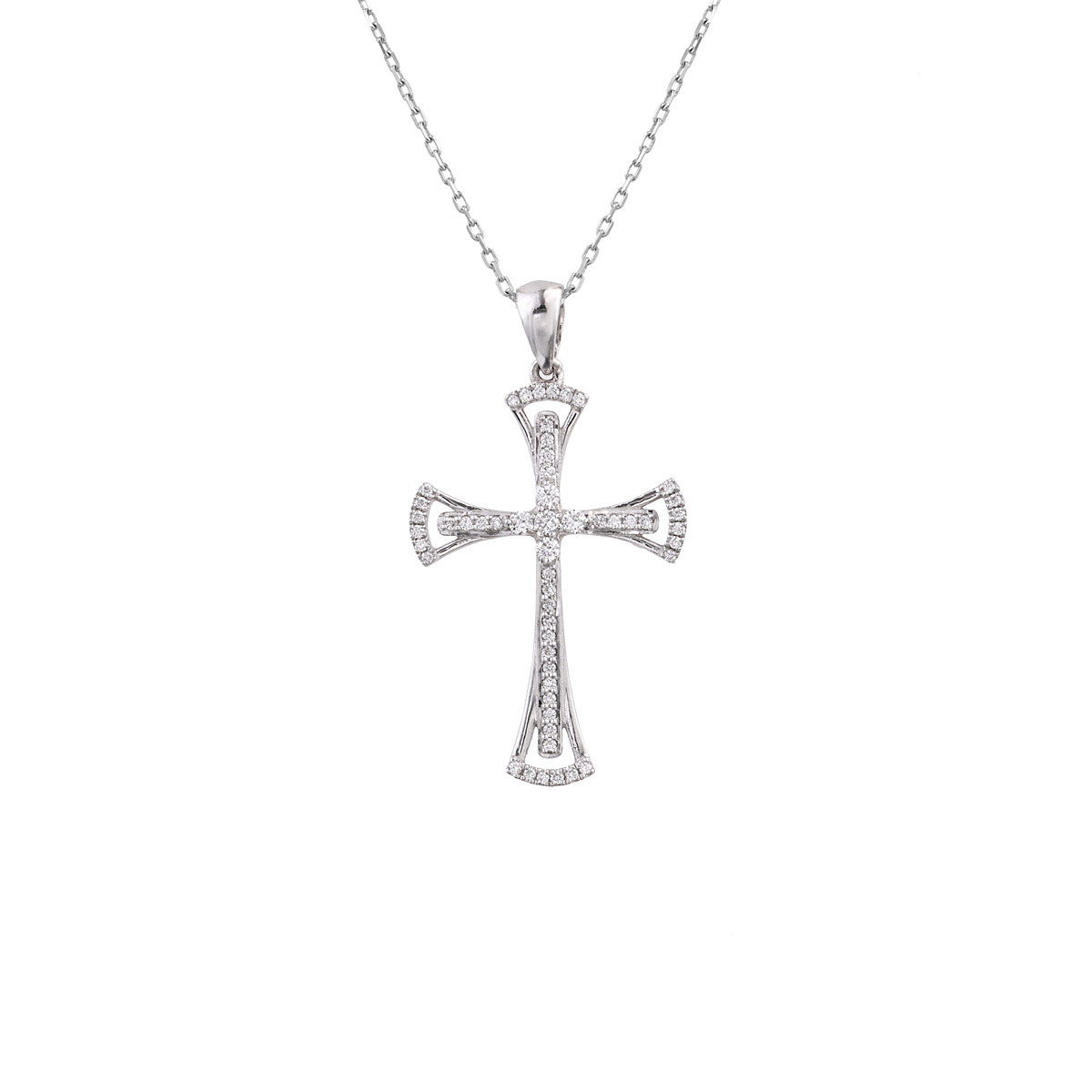 ΣΤΑΥΡΟΣ ΜΕ ΑΛΥΣΙΔΑ ΑΠΟ 18 ΚΑΡΑΤΙΑ ΛΕΥΚΟΧΡΥΣΟ ΜΕ ΔΙΑΜΑΝΤΙΑ 0074-ST257048 ΣΤΑΥΡΟΣ ΜΕ ΑΛΥΣΙΔΑ ΑΠΟ 18 ΚΑΡΑΤΙΑ ΛΕΥΚΟΧΡΥΣΟ ΜΕ ΔΙΑΜΑΝΤΙΑ 0074-ST257048