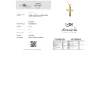 ΣΤΑΥΡΟΣ ΜΕ ΑΛΥΣΙΔΑ ΑΠΟ 18 ΚΑΡΑΤΙΑ ΚΙΤΡΙΝΟ ΧΡΥΣΟ ΜΕ ΔΙΑΜΑΝΤΙΑ 0073-ST257046