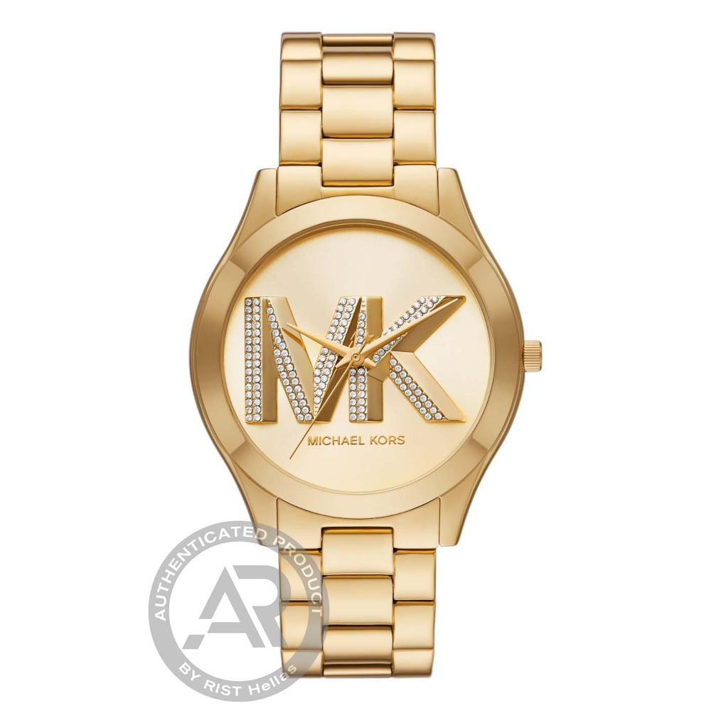 Michael Kors Slim Runway Crystals Gold Stainless Steel Bracelet MK4732 Michael Kors Slim Runway Crystals Gold Stainless Steel Bracelet MK4732