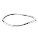 PDPAOLA ΒΡΑΧΙΟΛΙ ESSENTIALS AIR BANGLE ΑΠΟ ΕΠΙΠΛΑΤΙΝΩΜΕΝΟ ΑΣΗΜΙ PU02-999-M
