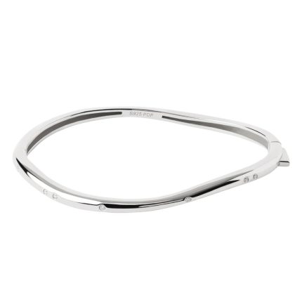 PDPAOLA ΒΡΑΧΙΟΛΙ ESSENTIALS AIR BANGLE ΑΠΟ ΕΠΙΠΛΑΤΙΝΩΜΕΝΟ ΑΣΗΜΙ PU02-999-M