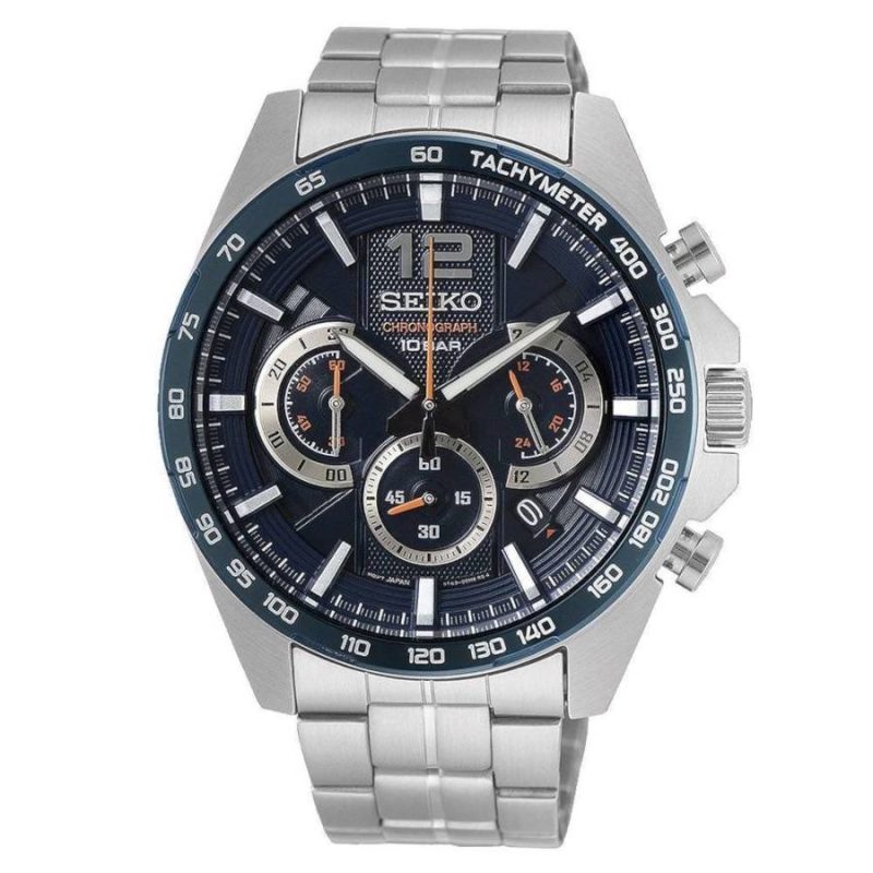 Seiko Conceptual Chronograph Silver Stainless Steel Bracelet SSB345P1