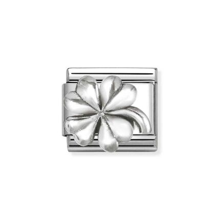 NOMINATION COMPOSABLE CLASSIC LINK FOUR-LEAF CLOVER IN STERLING SILVER 330101/96
