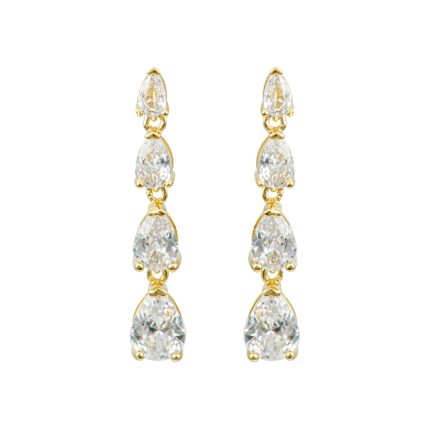 ΝΥΦΙΚΑ ΣΚΟΥΛΑΡΙΚΙΑ ΚΡΕΜΑΣΤΑ ΜΑΚΡΙΑ ΑΠΟ ΚΙΤΡΙΝΟ ΕΠΙΧΡΥΣΩΜΕΝΟ ΑΣΗΜΙ ΜΕ ΖΙΡΓΚΟΝ AD-E355