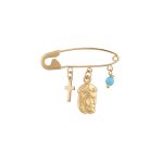 ΠΑΡΑΜΑΝΑ 14 ΚΑΡΑΤΙΑ ΚΙΤΡΙΝΟ ΧΡΥΣΟ ΜΕ ΚΡΕΜΑΣΤΑ ΦΥΛΑΧΤΑ 0076-PA257526