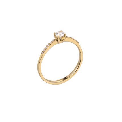 ΜΟΝΟΠΕΤΡΟ 18 ΚΑΡΑΤΙΑ ΚΙΤΡΙΝΟ ΧΡΥΣΟ ΜΕ ΔΙΑΜΑΝΤΙΑ 0014-DA257819