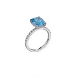 ΔΑΧΤΥΛΙΔΙ 18 ΚΑΡΑΤΙΑ ΛΕΥΚΟΧΡΥΣΟ ΜΕ ΔΙΑΜΑΝΤΙΑ ΚΑΙ ΤΟΠΑΖΙ 0010-DA257822