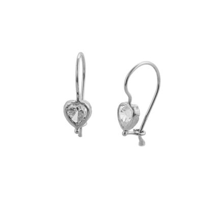 ΣΚΟΥΛΑΡΙΚΙΑ ΑΠΟ 14 ΚΑΡΑΤΙΑ ΛΕΥΚΟΧΡΥΣΟ ΜΕ ΖΙΡΓΚΟΝ 0057-SK259074