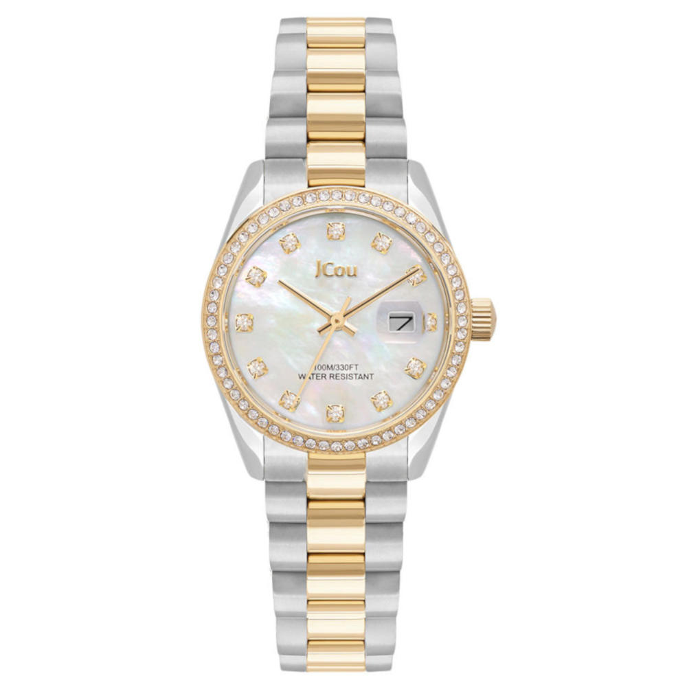 Jcou Iris Crystals Two Tone Stainless Steel Bracelet JU19082-2 Jcou Iris Crystals Two Tone Stainless Steel Bracelet JU19082-2