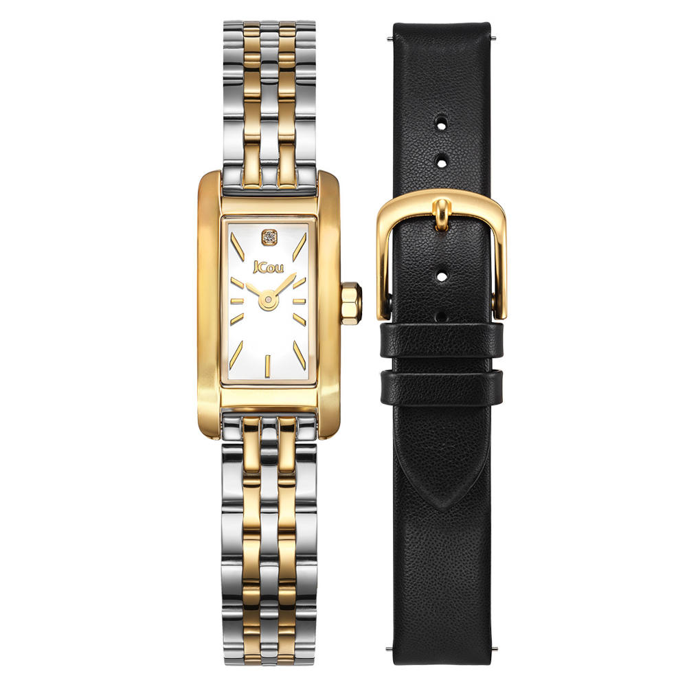 Jcou Ariadne Diamond Two Tone Stainless Steel Bracelet Limited Edition Gift Set JU19086-3W Jcou Ariadne Diamond Two Tone Stainless Steel Bracelet Limited Edition Gift Set JU19086-3W