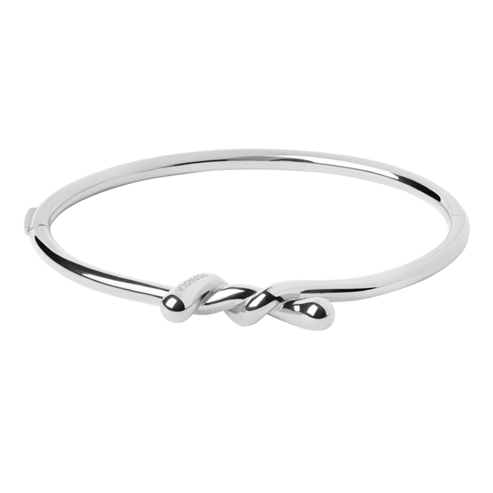 PDPAOLA ΒΡΑΧΙΟΛΙ TWIST BANGLE ΑΠΟ ΕΠΙΠΛΑΤΙΝΩΜΕΝΟ ΑΣΗΜΙ PU02-853-M