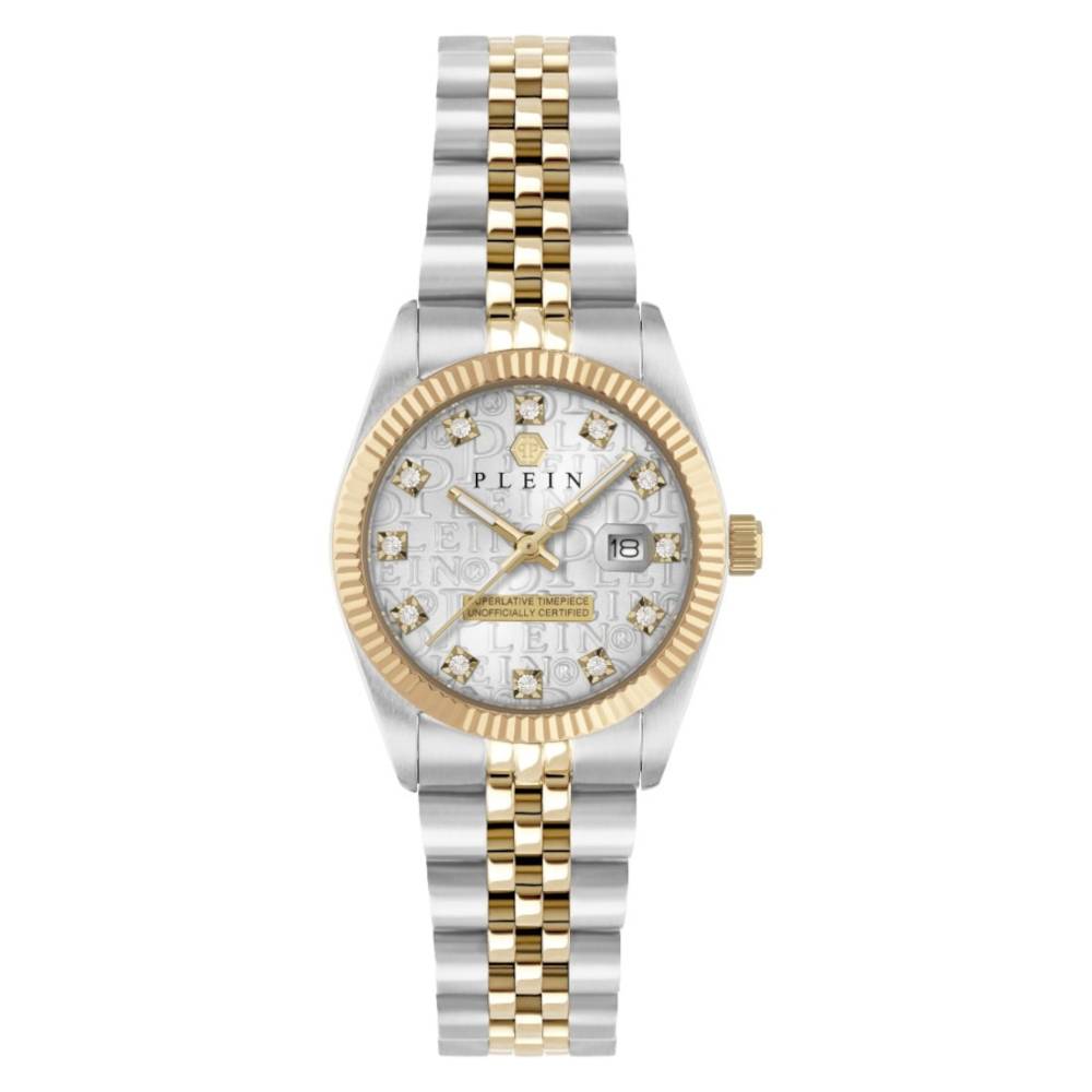 Philipp Plein Date Superlative Crystals Two Tone Stainless Steel Bracelet PWNFA0425 Philipp Plein Date Superlative Crystals Two Tone Stainless Steel Bracelet PWNFA0425
