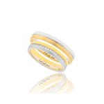 ΒΕΡΕΣ FACAD'ORO ΑΠΟ 14 ΚΑΡΑΤΙΑ ΚΙΤΡΙΝΟ ΧΡΥΣΟ ΚΑΙ ΛΕΥΚΟΧΡΥΣΟ ΜΕ ΖΙΡΓΚΟΝ WR-119