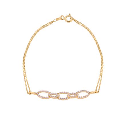 ΒΡΑΧΙΟΛΙ 14 ΚΑΡΑΤΙΑ ΚΙΤΡΙΝΟ ΧΡΥΣΟ ΜΕ ΖΙΡΓΚΟΝ 0001-BR253366B