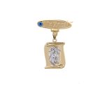 ΠΑΡΑΜΑΝΑ 9 ΚΑΡΑΤΙΑ ΚΙΤΡΙΝΟ ΧΡΥΣΟ ΚΑΙ ΛΕΥΚΟΧΡΥΣΟ ΜΕ ΚΡΕΜΑΣΤΟ ΦΥΛΑΧΤΟ 0069-PA257031