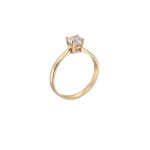 ΜΟΝΟΠΕΤΡΟ 14 ΚΑΡΑΤΙΑ ΚΙΤΡΙΝΟ ΧΡΥΣΟ ΜΕ ΖΙΡΓΚΟΝ 0091-DA257099