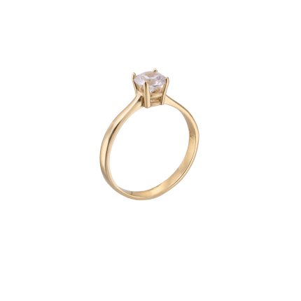 ΜΟΝΟΠΕΤΡΟ 14 ΚΑΡΑΤΙΑ ΚΙΤΡΙΝΟ ΧΡΥΣΟ ΜΕ ΖΙΡΓΚΟΝ 0091-DA257099