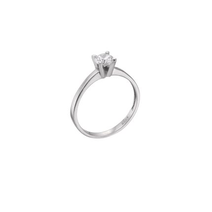 ΜΟΝΟΠΕΤΡΟ 14 ΚΑΡΑΤΙΑ ΛΕΥΚΟΧΡΥΣΟ ΜΕ ΖΙΡΓΚΟΝ 0100-DA257113