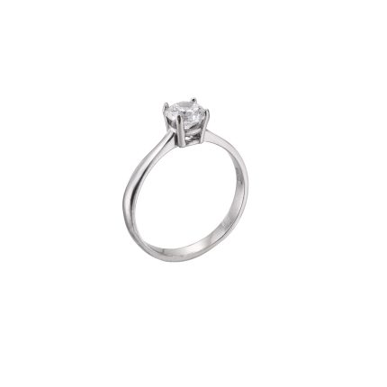 ΜΟΝΟΠΕΤΡΟ 14 ΚΑΡΑΤΙΑ ΛΕΥΚΟΧΡΥΣΟ ΜΕ ΖΙΡΓΚΟΝ 0095-DA257115