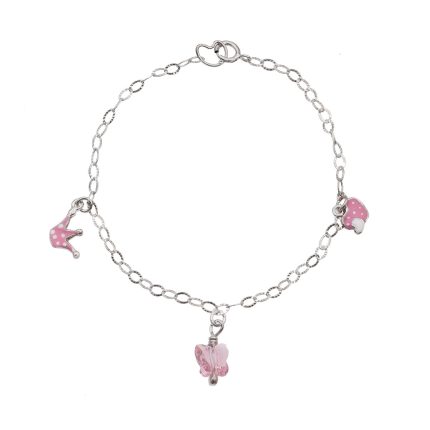 ΒΡΑΧΙΟΛΙ ΑΠΟ ΕΠΙΠΛΑΤΙΝΩΜΕΝΟ ΑΣΗΜΙ ΜΕ ΣΜΑΛΤΟ 0084-BR257130S