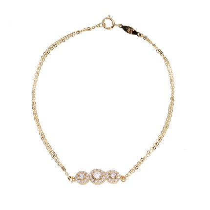 ΒΡΑΧΙΟΛΙ 9 ΚΑΡΑΤΙΑ ΚΙΤΡΙΝΟ ΧΡΥΣΟ ΜΕ ΖΙΡΓΚΟΝ 0081-BR257138