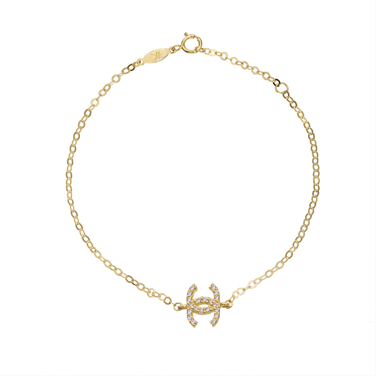 ΒΡΑΧΙΟΛΙ 9 ΚΑΡΑΤΙΑ ΚΙΤΡΙΝΟ ΧΡΥΣΟ ΜΕ ΖΙΡΓΚΟΝ 0087-BR257142