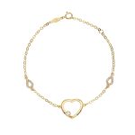 ΒΡΑΧΙΟΛΙ 9 ΚΑΡΑΤΙΑ ΚΙΤΡΙΝΟ ΧΡΥΣΟ ΜΕ ΖΙΡΓΚΟΝ 0086-BR257143