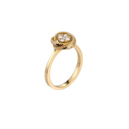 ΔΑΧΤΥΛΙΔΙ 18 ΚΑΡΑΤΙΑ ΚΙΤΡΙΝΟ ΧΡΥΣΟ ΜΕ ΔΙΑΜΑΝΤΙΑ 0006-DA257815