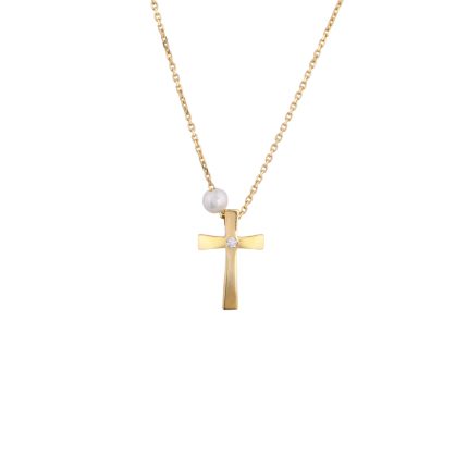 ΚΟΛΙΕ 14 ΚΑΡΑΤΙΑ ΚΙΤΡΙΝΟ ΧΡΥΣΟ ΜΕ ΖΙΡΓΚΟΝ 0007-KL258186