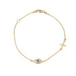 ΒΡΑΧΙΟΛΙ 14 ΚΑΡΑΤΙΑ ΚΙΤΡΙΝΟ ΧΡΥΣΟ ΜΕ MATAKI 0010-BR258342