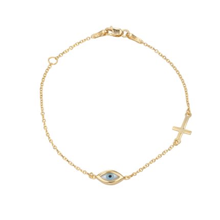 ΒΡΑΧΙΟΛΙ 14 ΚΑΡΑΤΙΑ ΚΙΤΡΙΝΟ ΧΡΥΣΟ ΜΕ MATAKI 0010-BR258342