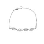 ΒΡΑΧΙΟΛΙ 9 ΚΑΡΑΤΙΑ ΛΕΥΚΟΧΡΥΣΟ ΜΕ ΖΙΡΓΚΟΝ 0005-BR258352W