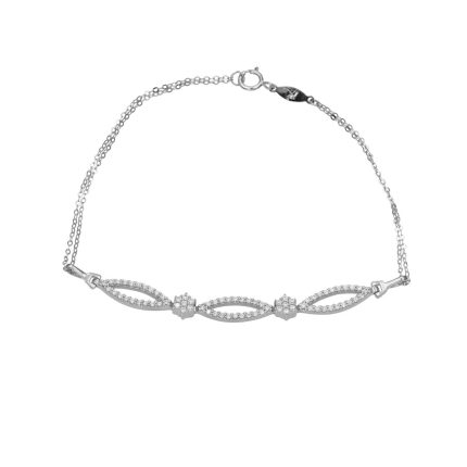 ΒΡΑΧΙΟΛΙ 9 ΚΑΡΑΤΙΑ ΛΕΥΚΟΧΡΥΣΟ ΜΕ ΖΙΡΓΚΟΝ 0001-BR258359W