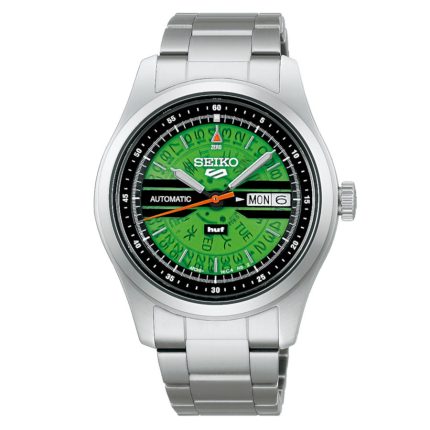 Seiko 5 Sports HUF Limited Edition Automatic Silver Stainless Steel Bracelet SRPM09K1J