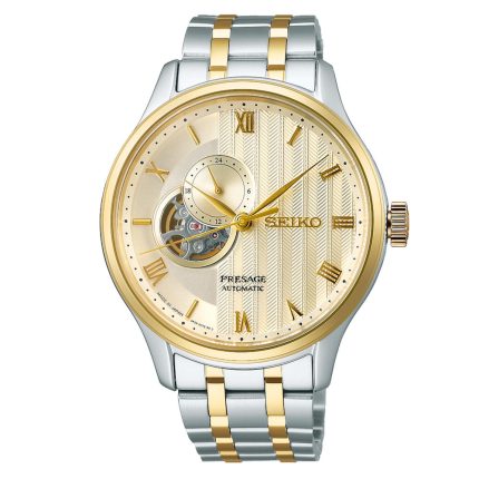 Seiko Presage "Japanese Zen Gardens" in Gold-toned sand Two Tone Stainless Steel Bracelet SSA464J1