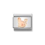 NOMINATION COMPOSABLE CLASSIC LINK CAT IN 9K ROSE GOLD 430104/51