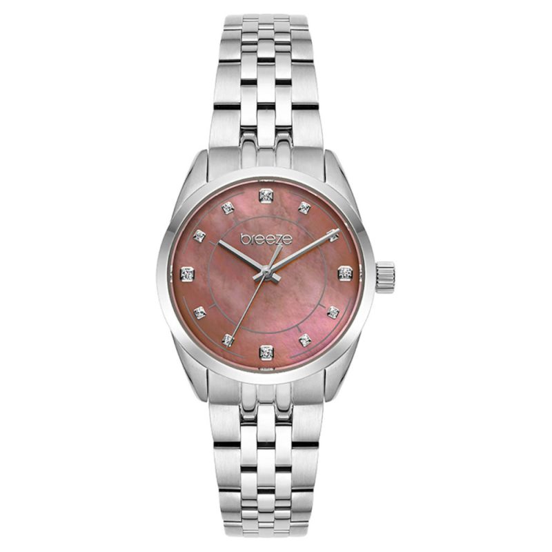 Breeze Ocealis Crystals Silver Stainless Steel Bracelet 612611.5
